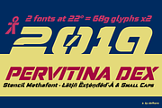 Pervitina Dex -2 fonts-, a Sans Serif Font by deFharo (Thumbnail 7 of 7)