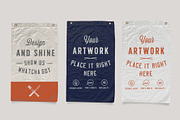 Vintage Custom Flag Mockup, a Household Mockup by TIFFS (Thumbnail 2 of 6)