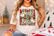 Merry & Bright Ghost Christmas PNG, a Seasonal Illustration by Rose Art (Thumbnail 4 of 4)