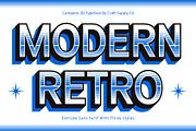 Campeno 3D, a Sans Serif Font by Craft Supply Co. (Thumbnail 5 of 8)