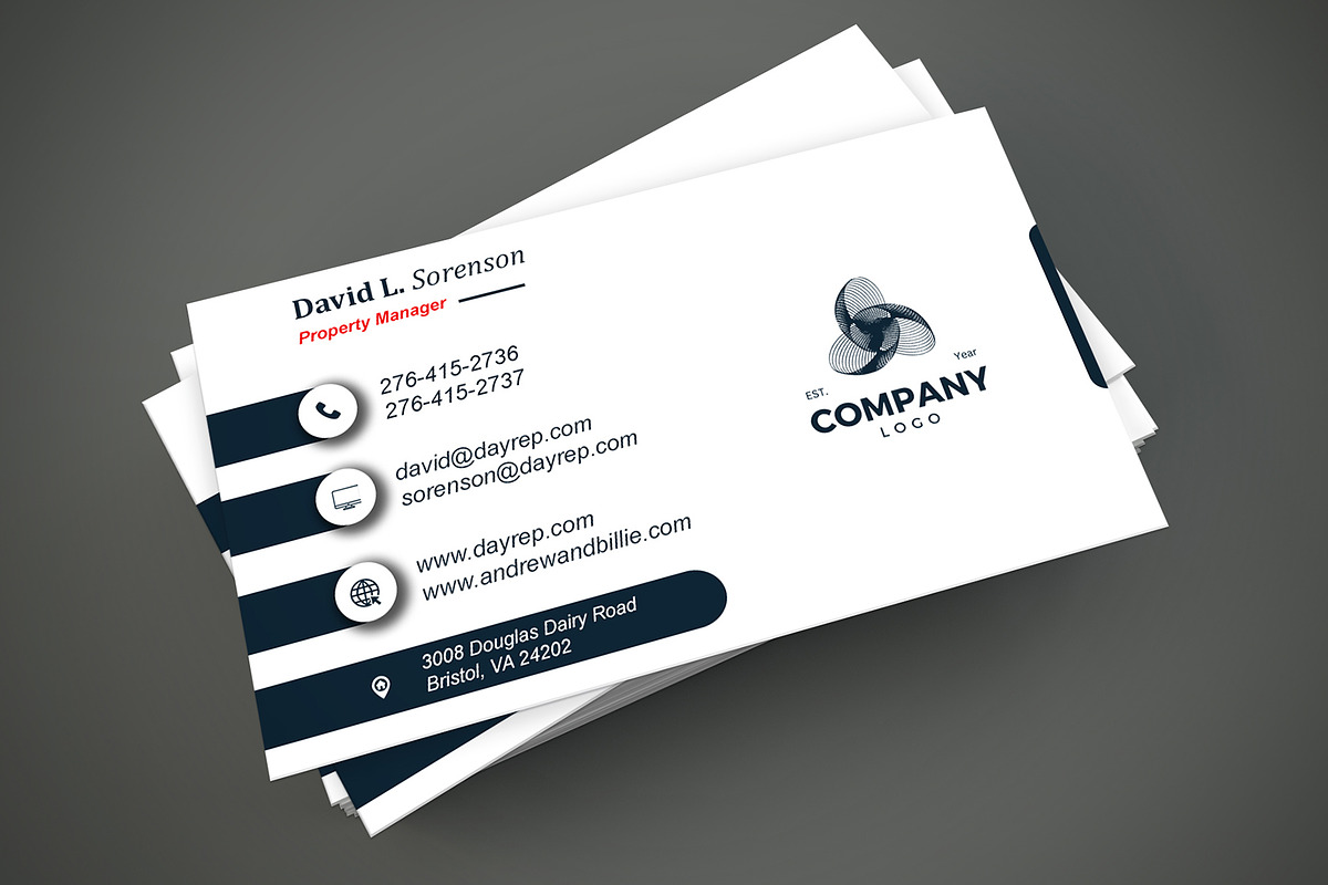 Luxury Realtor Card PSD preview 4