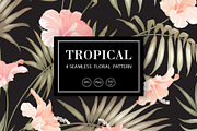 Collection of tropical patterns., a Pattern Graphic by Kotkoa (Thumbnail 1 of 3)