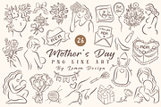 Mother's Day Line Art PNG, an Object Illustration by LemonDesign (Thumbnail 1 of 3)
