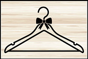 50 Clothes Hanger Silhouette Bundle, an Illustration by yasushie (Thumbnail 3 of 4)
