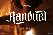 Randuel - Blackletter Swash Font, a Blackletter Font by Say Studio (Thumbnail 1 of 13)
