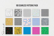 100 seamless polka dots pattern set, a Pattern Graphic by voin_Sveta (Thumbnail 5 of 8)