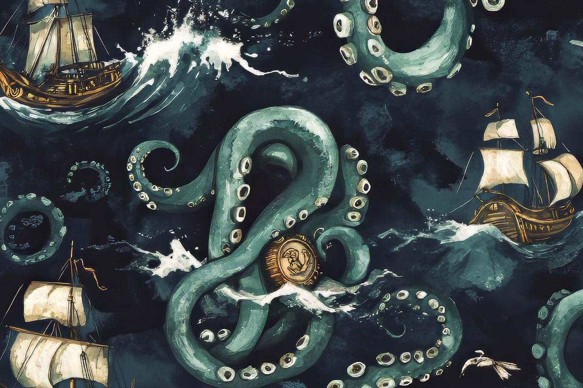 Piratecore Seamless Patterns, a Pattern Graphic by BusyDaydesign (Photo 5 of 9)