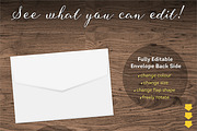 Editable Envelope Mockup, a Print Template by Frisk Shop (Thumbnail 3 of 3)