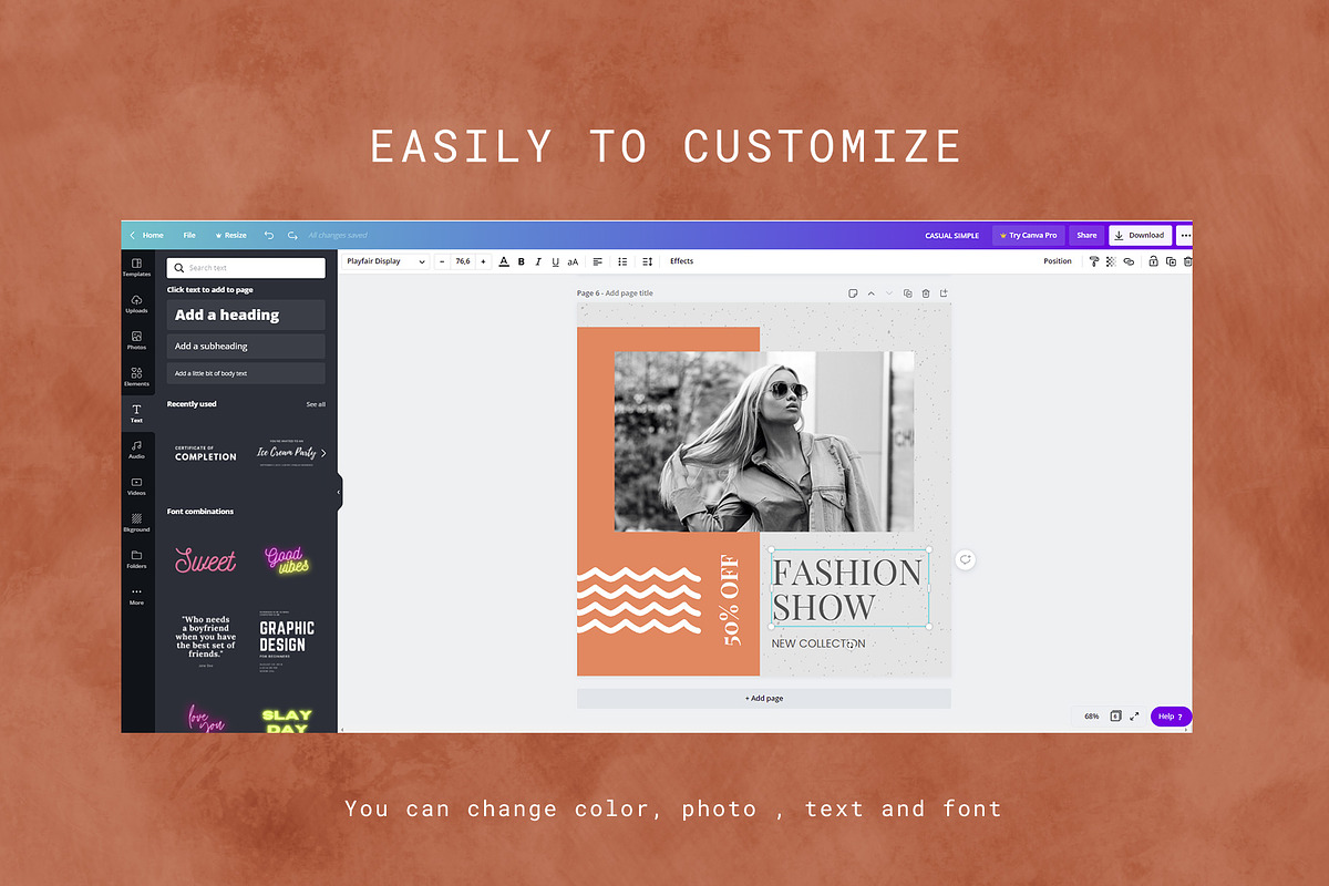 Canva Instagram Post Template Jenie, a Social Media Template by Lythcreative (Photo 5 of 5)