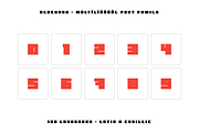 Blockage Block-Style Typeface, a Sans Serif Font by alpercakici (Thumbnail 14 of 15)
