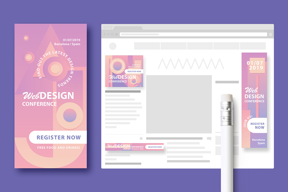 Tribe Web Banner Template Collection, a Websites & App Template by Polar Vectors (Photo 2 of 3)