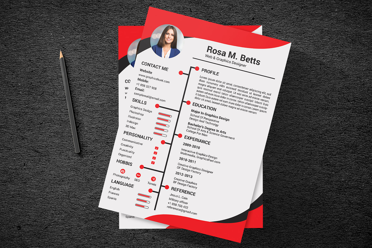 Minimal Resume/CV Template, a Resume Template by designvillage (Photo 12 of 12)