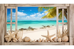 vacation frame holiday ai generated, a Holiday Photo by pikepicture
