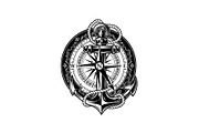 Nautical Anchor Compass Bundle, an Illustration by Creativeshirt (Thumbnail 7 of 31)