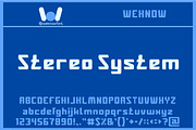 Stereo System font, a Font by weknow (Thumbnail 1 of 5)