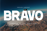 Bravo - Condensed Sans Serif Font, a Sans Serif Font by Pian45 Studio (Thumbnail 1 of 8)