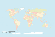 Vector World Map, an Illustration by Vector Maps (Thumbnail 1 of 5)