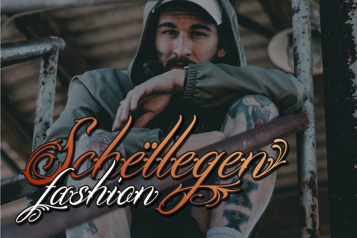 Lentamy Ebigail | Tattoo Script, a Script Font by Denustudios (Photo 8 of 14)