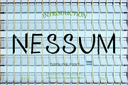 NESSUM - torn ink font, a Serif Font by CHIMERA (Thumbnail 1 of 10)