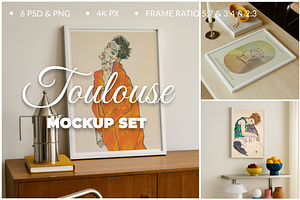 6 Mockup Set Contemporary Poster
