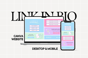 Pastel Link In Bio Template, a Landing Page Template by Anna Design Studio