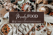 MOODY FOOD LIGHTROOM PRESETS, an Action Add-On by Nes Design Co (Thumbnail 1 of 11)