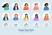 Female Character Generator, a Person Illustration by Craftrick (Thumbnail 2 of 7)
