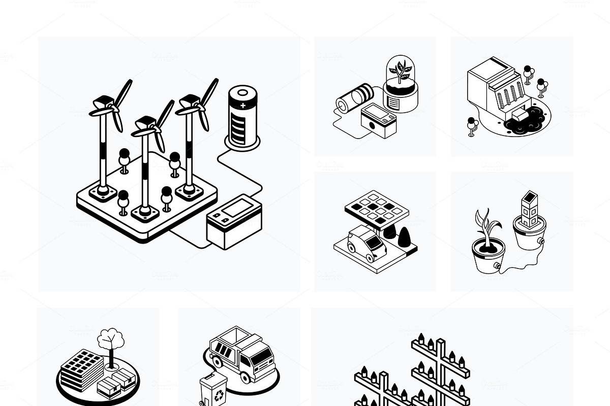 Animated Isometric Ecosystem Icons, a Duotone Icon by Vectors Market (Photo 11 of 12)