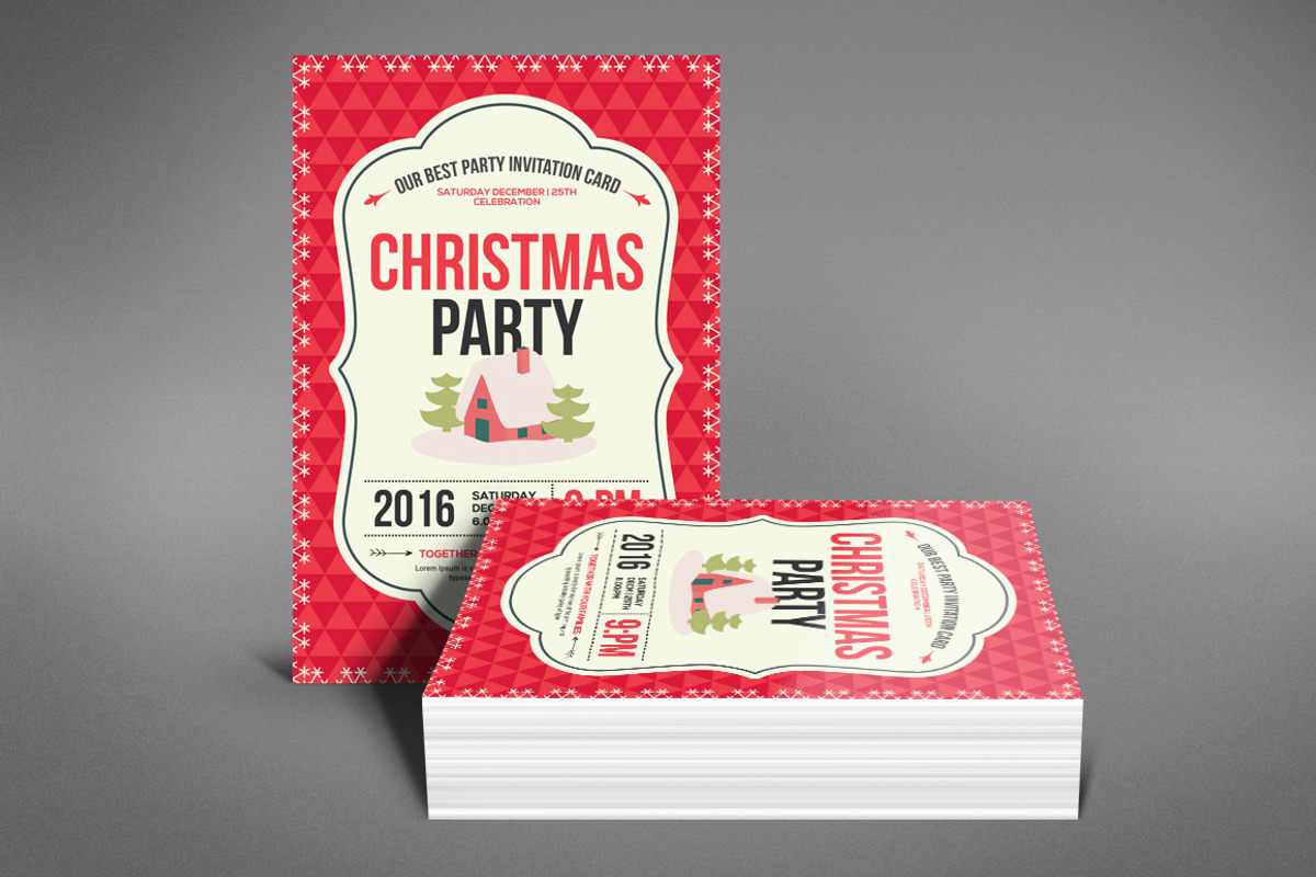 Christmas Party Flyer, a Flyer Template by Graphic Templates (Photo 4 of 4)