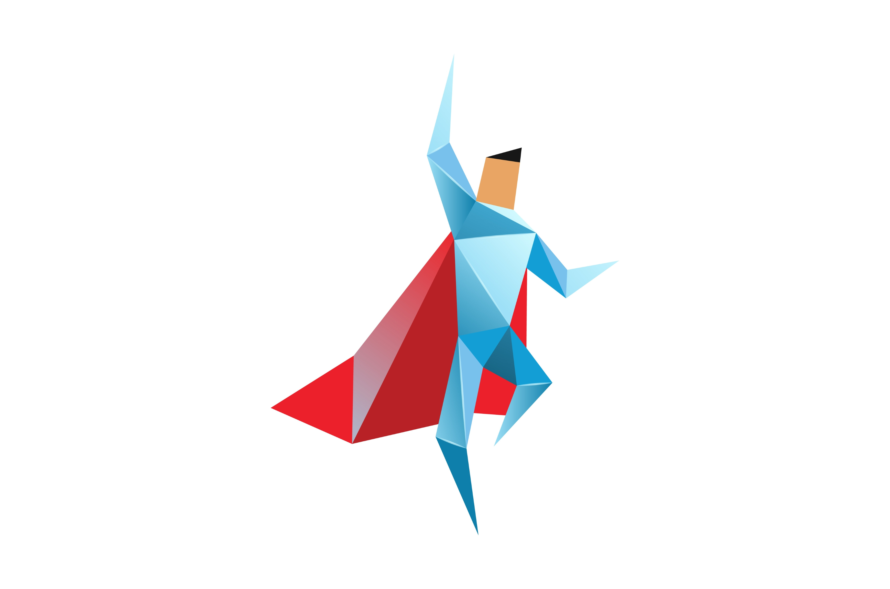 Superhero low poly. Vector | People Illustrations ~ Creative Market