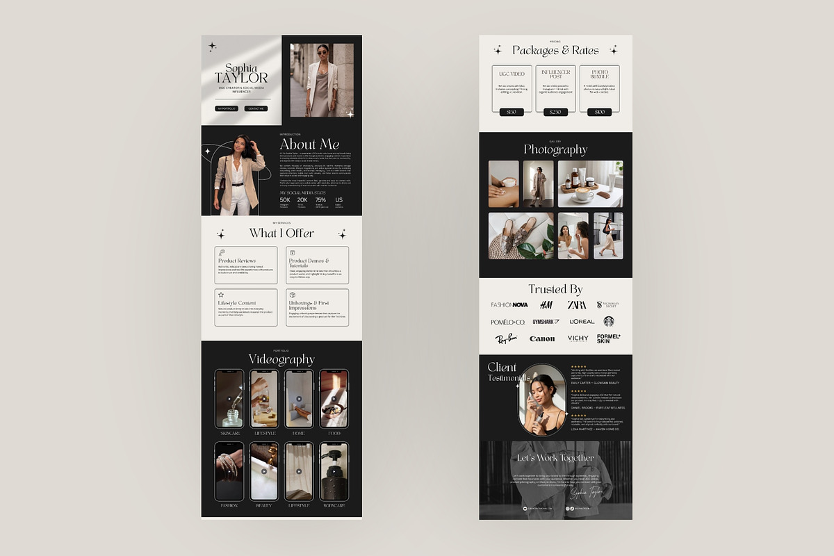 UGC Portfolio Website Template, a Websites & App Template by Business Chic (Photo 3 of 5)