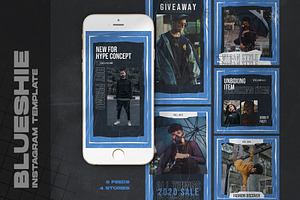 Blueshie Instagram Templates