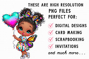 Butterfly baby girl Clipart, an Illustration by Libby Wishes (Thumbnail 7 of 7)