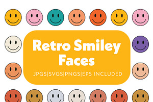 Retro Smily Face Icons
