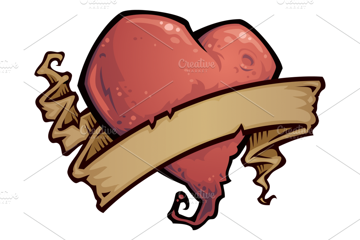 Tattoo Heart, an Illustration by Schwegel Illustration