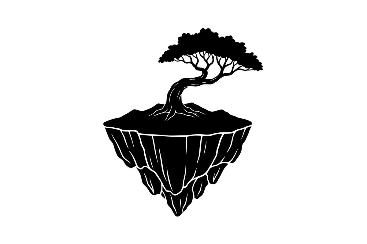 50 Floating Island Bonsai Vector Bun, an Illustration by Designs_River (Photo 51 of 51)
