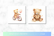 Watercolor Transport Bears Prompt, an Animal Illustration by ClipCraft (Thumbnail 4 of 9)