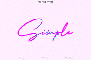 Simple Glow Text Effect PSD, a Layer Style Add-On by Imamul001