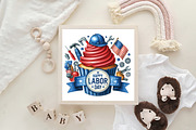 Happy Labor Day Cupcake PNG, an Illustration by CraftArtStudio (Thumbnail 4 of 4)
