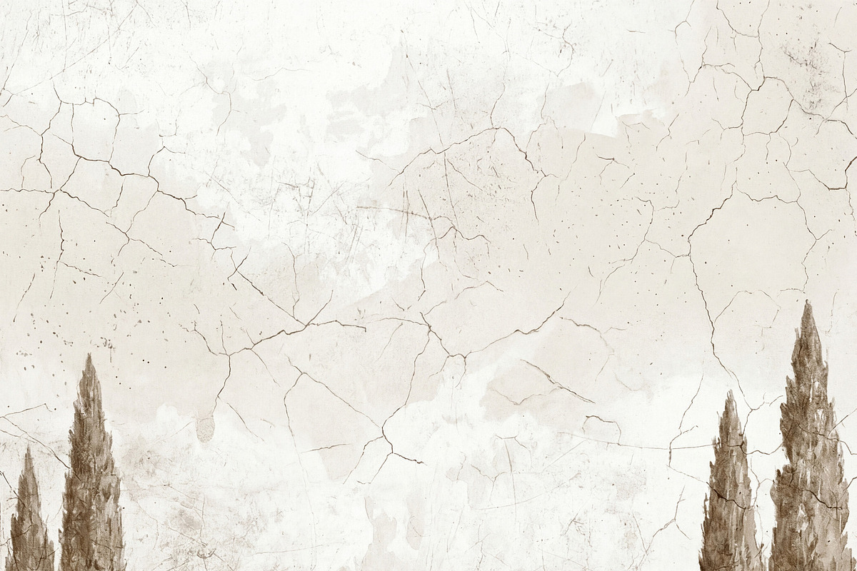 Antique Roman Ruins Mural Wallpaper, a Decorative Illustration by Virgo Studio