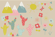 Cute llama clipart, an Illustration by Poppymoondesign (Thumbnail 3 of 4)