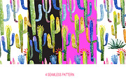 Watercolor Cactus kit, a Pattern Graphic by WatercolorArt (Thumbnail 4 of 4)