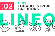 LINEO 2 - 1800+ icons, an Icon by sharpnose (Thumbnail 1 of 14)