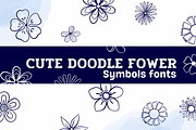 Cute Flower Doodle, a Symbol Font by Sirinart (Thumbnail 1 of 9)