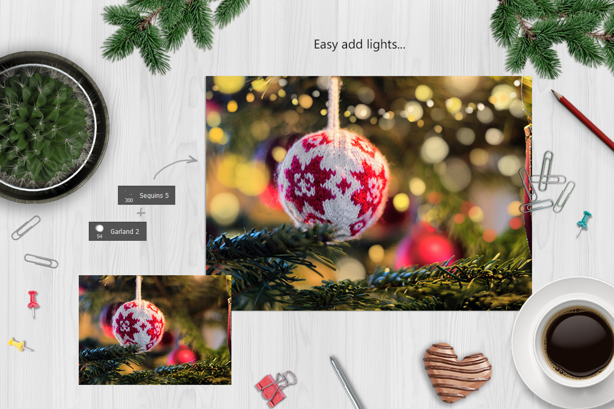 Magic brushes -lights, bokeh, tinsel, a Brush Add-On by Pikovit (Photo 9 of 17)