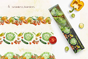 Vegetables Watercolor clip art, a Food Illustration by Farida Bik (Thumbnail 6 of 12)