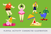 Playful Activity Character, an Object Graphic by Bewalrus Studio (Thumbnail 2 of 4)