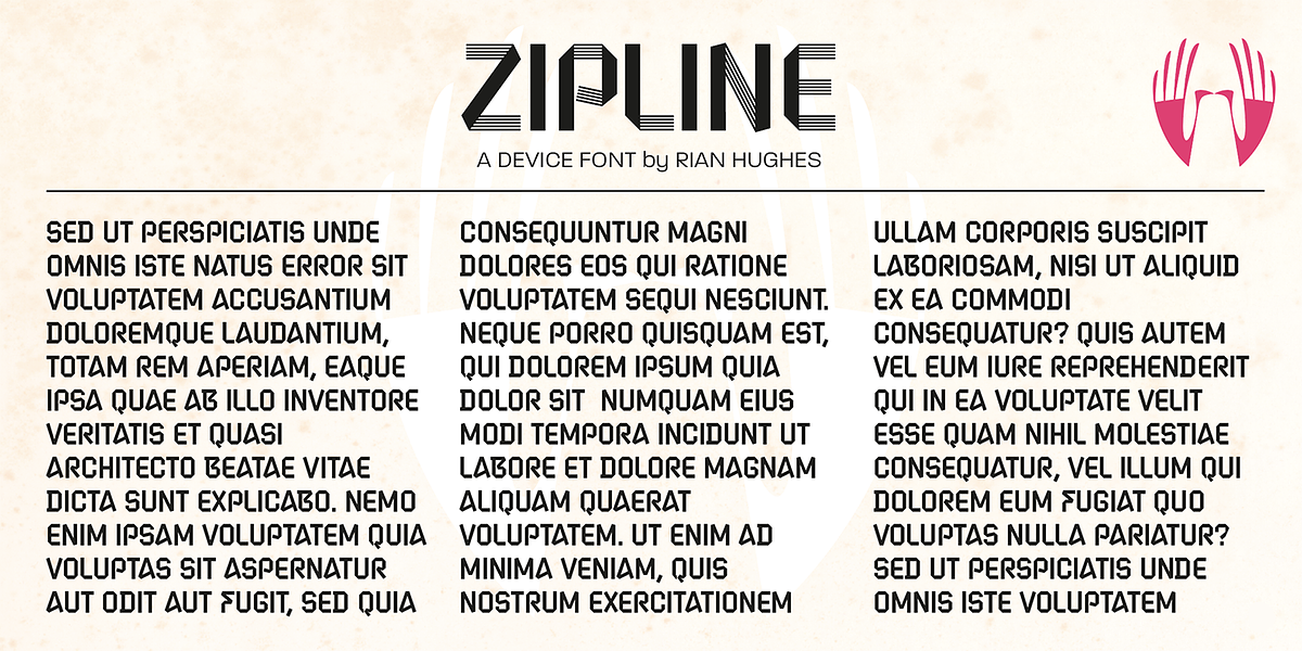 Zipline, a Sans Serif Font by Device (Photo 4 of 6)