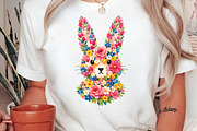 Easter Floral Bunny Png, Easter Png, an Illustration by DreamPrint404 (Thumbnail 2 of 6)
