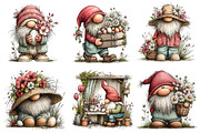Whimsical Easter Gnome Clipart, an Illustration by Dream Creation (Thumbnail 5 of 7)